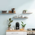 thumbnail image 4 of Delta Cycle Modern 24 in x 24 in Wood Floating Shelf Set 2 Count, 4 of 8