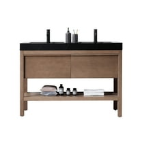 Bibury 48" Chestnut Oak Freestanding Bathroom Vanity