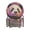 Cute Panda and Star, variant on Haosy Set of 6 Drink Woven Coaster with Holder Heat Resistant Non-Slip Bar Coasters 4 Inches Love Hearts and Clouds