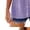 #0308-Blue, variant on Pincandy Women's Summer Solid Color Mandarin Collar Sleeveless Cotton Linen Blend Button Tank Top with Side Split No Pocket Lightweight Top Perfect for Casual Wear