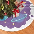 thumbnail image 2 of XMXY Halloween Christmas Tree Skirt, Rainbow Arrow Purple Background Holiday Party Indoor Decorations Ornaments, 48 Inch, 2 of 5