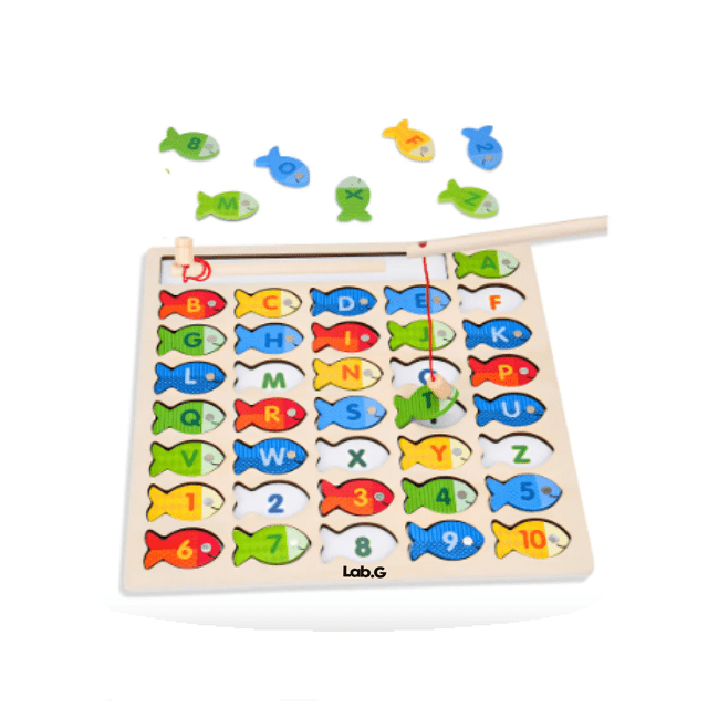 Juguete Montessori Para Niño,juguetes Magnéticos Para Pescar Lab.G Multicolor