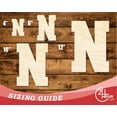 thumbnail image 3 of Unfinished Wood Varsity Team Font - N Shape 20" / 1/4", 3 of 3