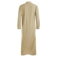 thumbnail image 4 of DAFPZW Muslim Thobe for Men Button Down Mens Caftans Big and Tall Mens Arab Thobe with Pocket, 4 of 6