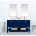 thumbnail image 6 of Elegant Decor Metropolis 60" Solid Wood and Metal Single Bathroom Vanity in Blue, 6 of 8
