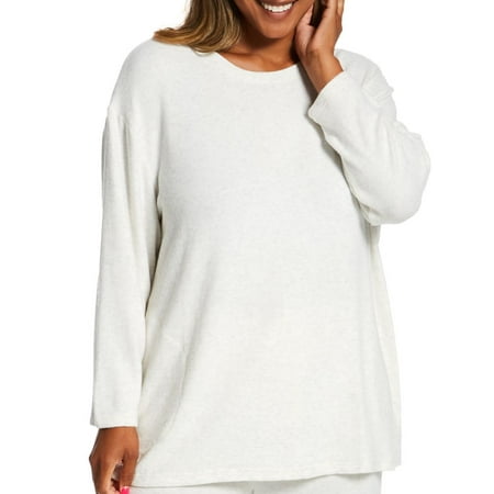 

Women s La Cera 5578X Plus Scoop Long Sleeve Tunic (Oatmeal 3X)