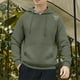 thumbnail image 1 of Sudadera con capucha para hombre, estilo informal, con capucha, color liso, mangas largas en los hombros, blusa de poliéster., 1 of 5