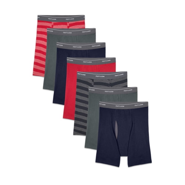 Fruit of the Loom Men's CoolZone Fly Boxer Briefs, 7 Pack, Sizes SXL