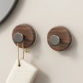 thumbnail image 3 of SIfdSeng Get it Fast Suction Cup Hook Non Punching Door Hanging Clothes Hook Bathroom Kitchen Strong Load Bearing Seamless Bathroom Wooden Hook Behind the Door, 3 of 6