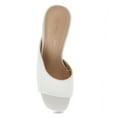 thumbnail image 4 of OLIVIA & KATE Ladies White Nappa PU Heel Sandals Size 9, 4 of 6
