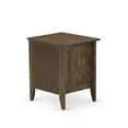 thumbnail image 2 of East West Furniture Gallatin 18" Wood Nightstand with 1 Drawer in Jacobean Brown, 2 of 5
