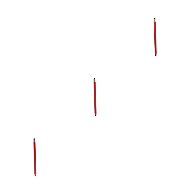Bolígrafos Stylus Sidaley Pantalla Táctil Universal Ligero Multipropósito Punta Fina Rojo