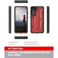 thumbnail image 2 of ArmadilloTek Vanguard Compatible with Samsung Galaxy S21 Case, Military Grade Full-Body Rugged with Built-in Kickstand [Screenless Version] - Red, 2 of 4