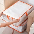 thumbnail image 5 of Clothing storage bags under-bed fabric organizers household clothing and quilt dusts covers storage boxes 17x13.4x9.8in, 5 of 6