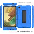 thumbnail image 4 of Dteck Case for Samsung Galaxy Tab A7 Lite 8.7 Inch 2021 (SM-T220/T225),3-Layer Protection Kickstand Heavy Duty Shockproof Rugged High Impact Protective Cover for Galaxy Tab A7 Lite 8.7" 2021,Blue, 4 of 7