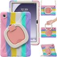 thumbnail image 1 of For Samsung Galaxy Tab A9+ Silicone Hybrid PC Tablet Case with Holder & Shoulder Strap, 1 of 5
