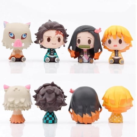 Chibi Action Figures Set of 4/5/6 pcs Demon Slayer (Variants Available)