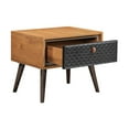 thumbnail image 5 of Coco Rustic 3 Piece Upholstered Platform Bedroom set in King with 2 Nightstands, 5 of 5
