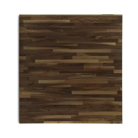 CONSDAN Butcher Block Counter Top, Walnut Solid Hardwood Countertop, Wood Slabs for Kitchen, Reversible, Both Side Polished, Prefinished with Food-safe Oil, 1.5" Thickness, 12"x25"