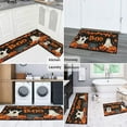 thumbnail image 6 of Halloween Kitchen Rug Set Of 2 Non Slip Kitchen Mats for Floor,Night Ghost Bat Evil Pumpkin Halloween Kitchen Runner for Bathroom,Room Bath (47x17+30x17 Inches), 6 of 7