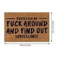 thumbnail image 2 of Funny Welcome Doormat, Outdoor Rug Many Beautiful Patterns Soft Absorbent Water Non-Slip Easy-Clean 15.7x23.6in Brown, 2 of 7