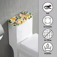 ZIATUBLE Flower Lemon Toilet Water Tank Cover Reusable Toilet Mat