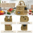thumbnail image 2 of Holuxer Insulated Lunch Boxes for Men - Double Deck Lrage Lunch Bags for mens, Soft Adult Lunchbox for Work, Expandable Lunch Cooler Bag for Beach Picnic Camping Outdoor Travel (Brown,16L), 2 of 6