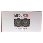 MB Quart FKB110 Formula 4 Inch 2 Way Coaxial Car Audio Speakers Pair, Black
