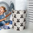 thumbnail image 4 of Stylish Patterned Linen Laundry Hamper Large Open Top Breathable Fabric For Bedroom Bathroom Durable And Easy Design, 4 of 5