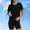 Black plus size cold shoulder tops a1, variant on MORESEC Women Plus Size Short Sleeve Cold Shoulder Tops Round Neck Solid Casual Blouses Sun Protection Shirts Workout Tees Summer Vacation Clothes, Green L