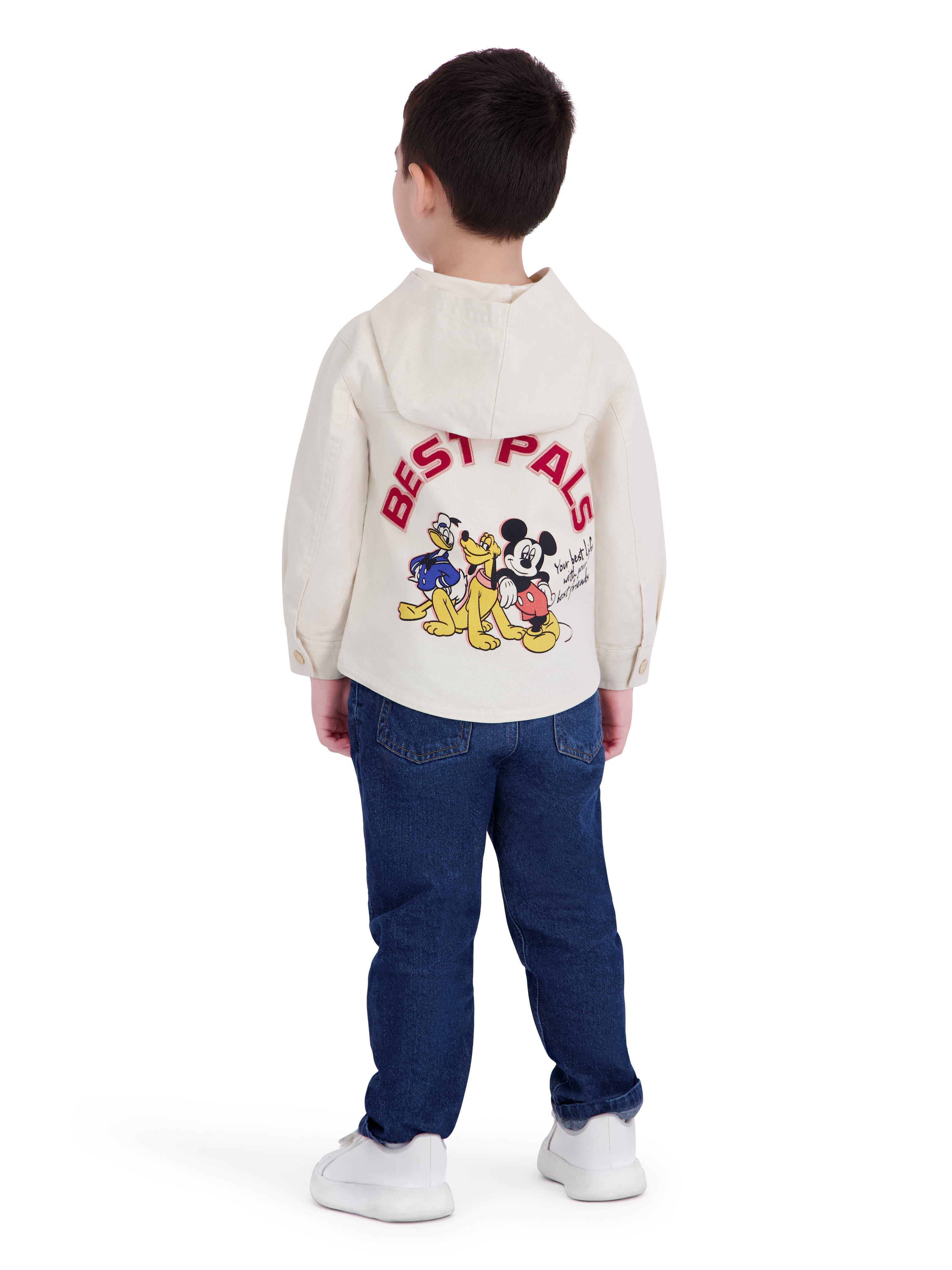 Mickey and Friends Toddler Boy Twill Shacket, Sizes 12M-5T