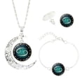 thumbnail image 1 of Xihbxyly Conjunto de Tres Piezas de Collar, Pendientes y Pulsera con Las 12 Constelaciones para Mujer, 1 of 5