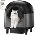 thumbnail image 1 of CATLK Automatic Cat Litter Box: 100L Extra Large Self Cleaning Litter Box for Multiple Cats -WiFi APP Control, Black, 1 of 9