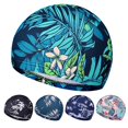 thumbnail image 4 of Gorros de natación para mujeres y hombres, gorro de natación impermeable con protección para el cabello y las orejas (verde), 4 of 8