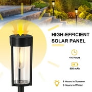 Solar Pathway Lights Outdoor 6 Pack, Landscape Path Lights for Walkway, Warm White