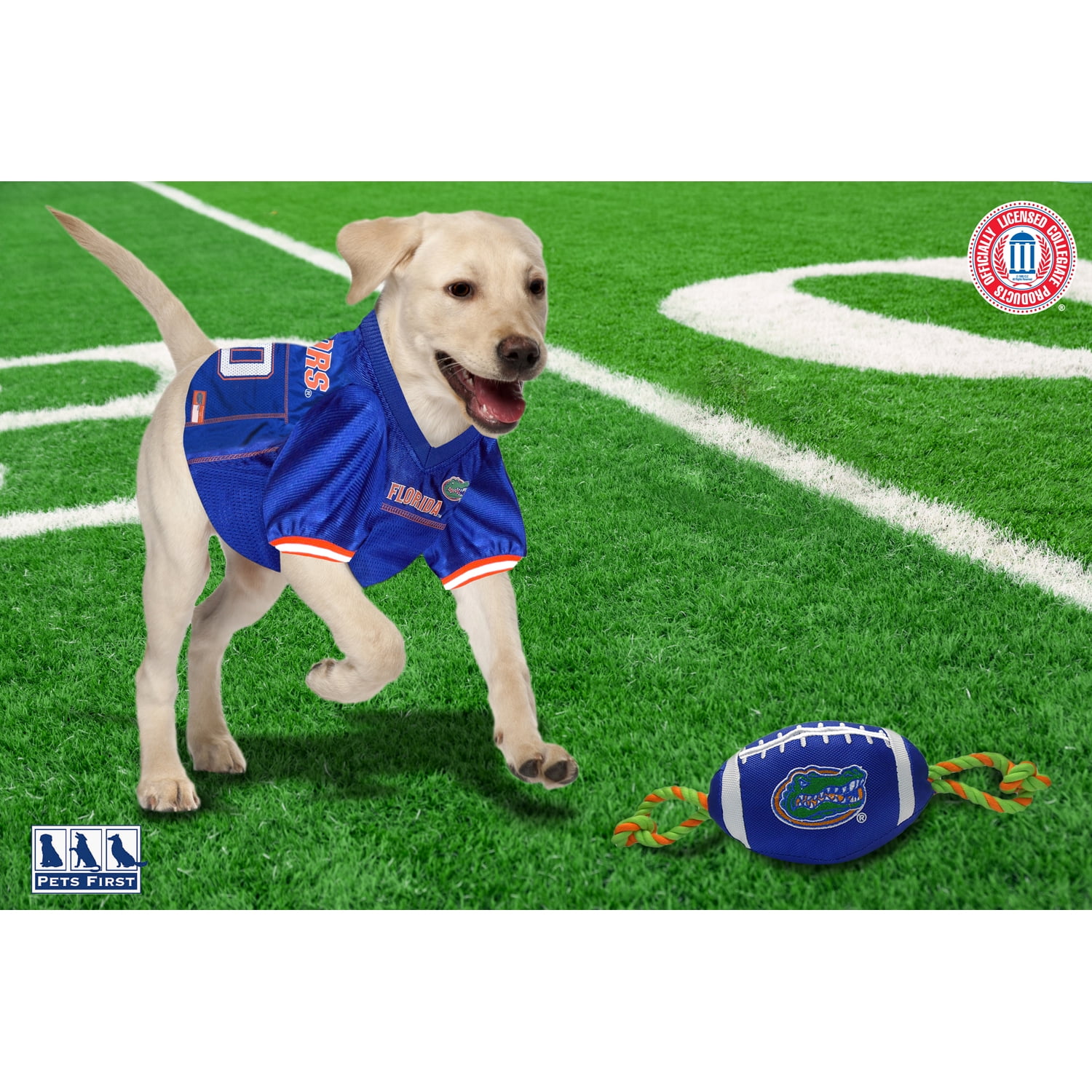 Pets First Collegiate Florida Gators Nylon Football-Licensed