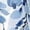 Sky Blue, variant on LWavelet Women Leaf Print Maxi Skirt Elastic Waist With Pockets Boho Long Skirt Turquoise S