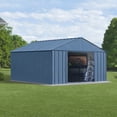thumbnail image 3 of Arrow Classic 12 x 12 x 8 ft Blue Grey Steel Storage Shed, 3 of 19