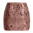 thumbnail image 5 of Letdown Women's Sequin Mini Skirt High Waisted Bodycon Sparkly Party Skirt Shiny Club Night Out Skirt, 5 of 5
