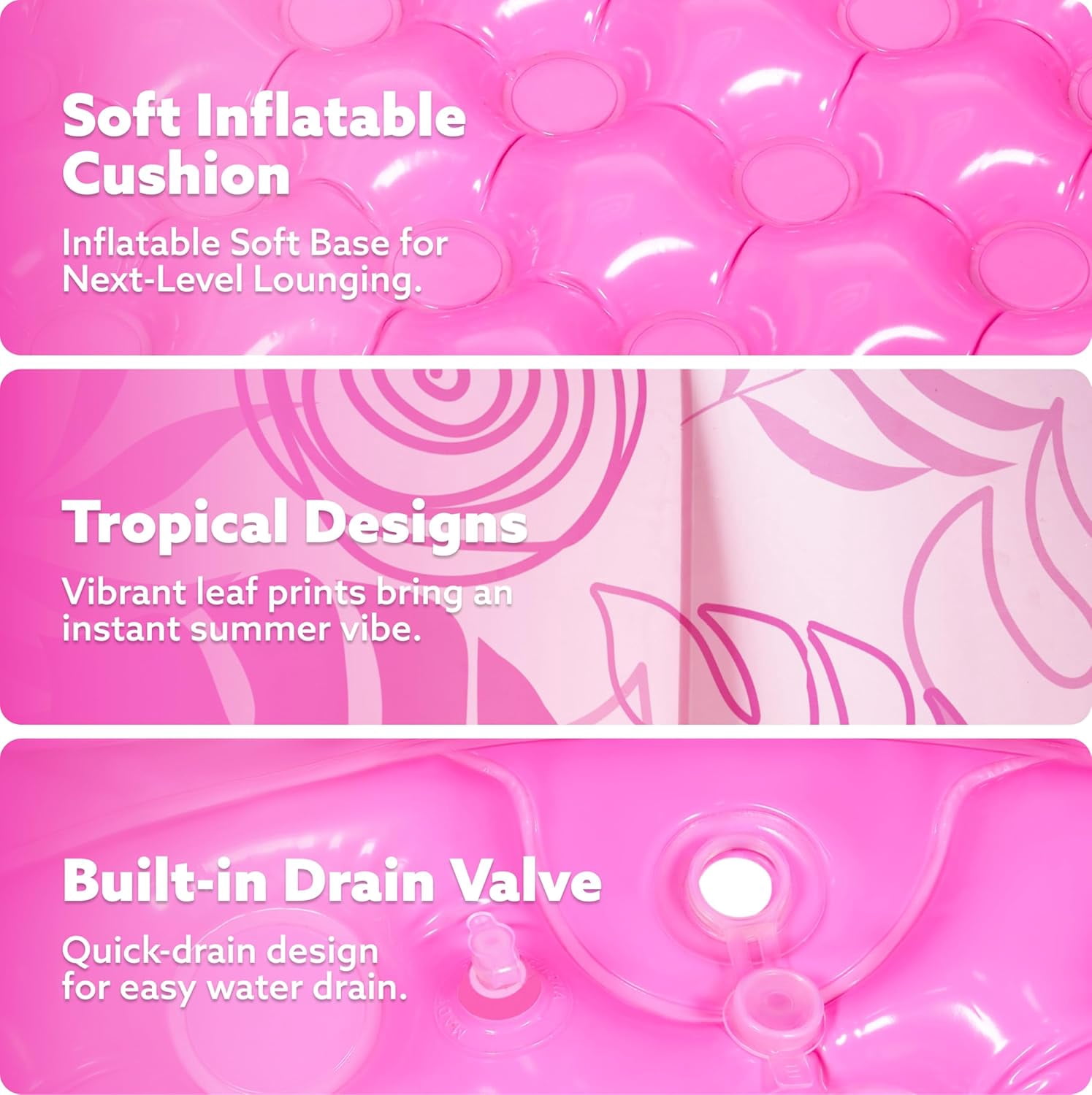 Inflatable Swimming Pool,5.5ft x 20 Inch Full-Sized Blow Up Durable Thickened Luxury Above Ground Family Pool with Comfortable Backrest for Summer Water Party Backyard Garden Lawn