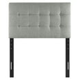 thumbnail image 5 of KriKac Emily Tufted Button Linen Fabric Upholstered Headboard in Gray, 5 of 9