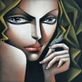 thumbnail image 3 of Tsantekidou, Rose 12x12 Black Modern Framed Museum Art Print Titled - Flaum, 3 of 5