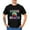 BLACK, variant on Vibrant 80S Style Long Beach- T-Shirt - Tropical Sunset Trees Design -All-Cotton All Size S-5Xl