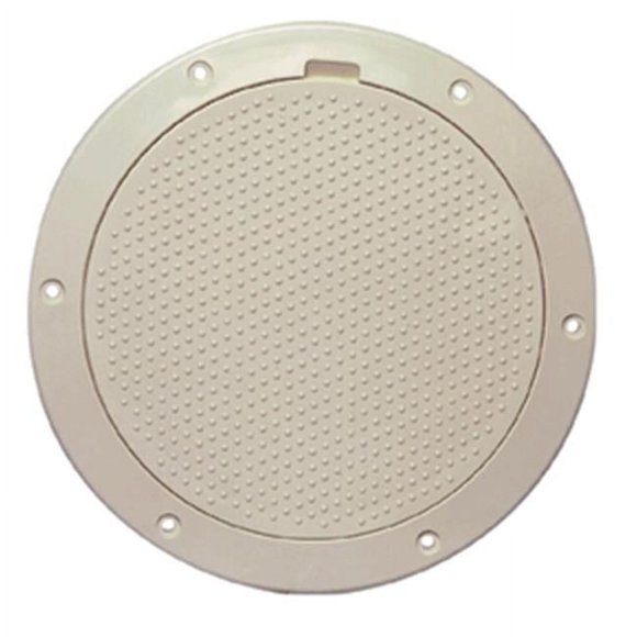 Beckson Marine DP63-N Non - Skid Pry - Out Deck Plate- Beige