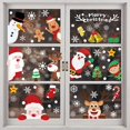 thumbnail image 3 of Etiqueta engomada de la ventana de Navidad ZHCH decoración electrostática copo de nieve 5 hojas 159 pegatinas, 3 of 5