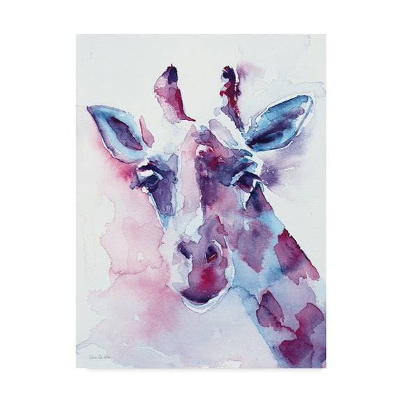 Trademark Fine Art 'Sweet Pea Giraffe' Canvas Art by Aimee Del Valle