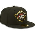 thumbnail image 3 of Men's New Era Black Bradenton Marauders Authentic Collection 59FIFTY Fitted Hat, 3 of 6