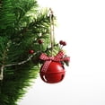 thumbnail image 1 of 18 cascabeles de Navidad, cascabeles para decoración de vacaciones de Navidad, colgantes de campana para colgar en el árbol de Navidad (rojo) JAMW Sencillez, 1 of 3