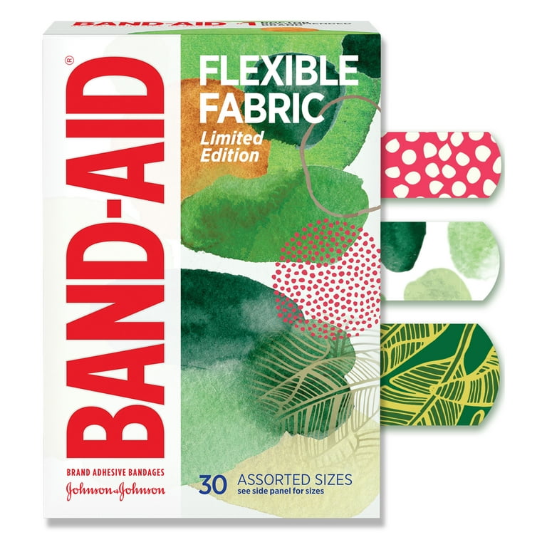 Band-Aid Brand Adhesive Bandages, Flexible Fabric Travel Pack, 8 Count  (Pack of 12)