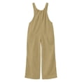 thumbnail image 4 of Karymi Sweatpants Women Corduroy Overalls Wide Leg Jumpsuit, Adjustable Shoulder Straps Back Tie Bow Loose Casual Long Pants with Side Pockets Jeans for Women, 4 of 8